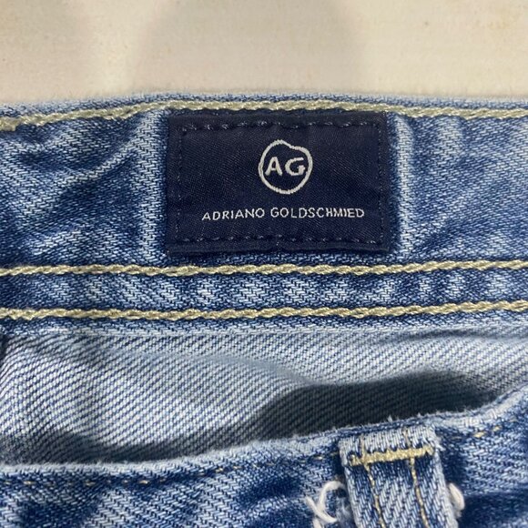 Adriano Goldschmied AG Denim Jeans 34x34 (34x32) Medium Blue Mens Stretch Cotton - Picture 2 of 16